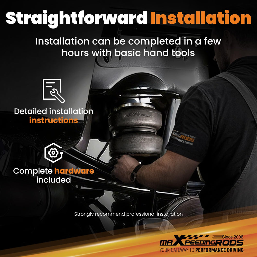 maXpeedingrods internal jounce bumper close-up protecting air spring under load