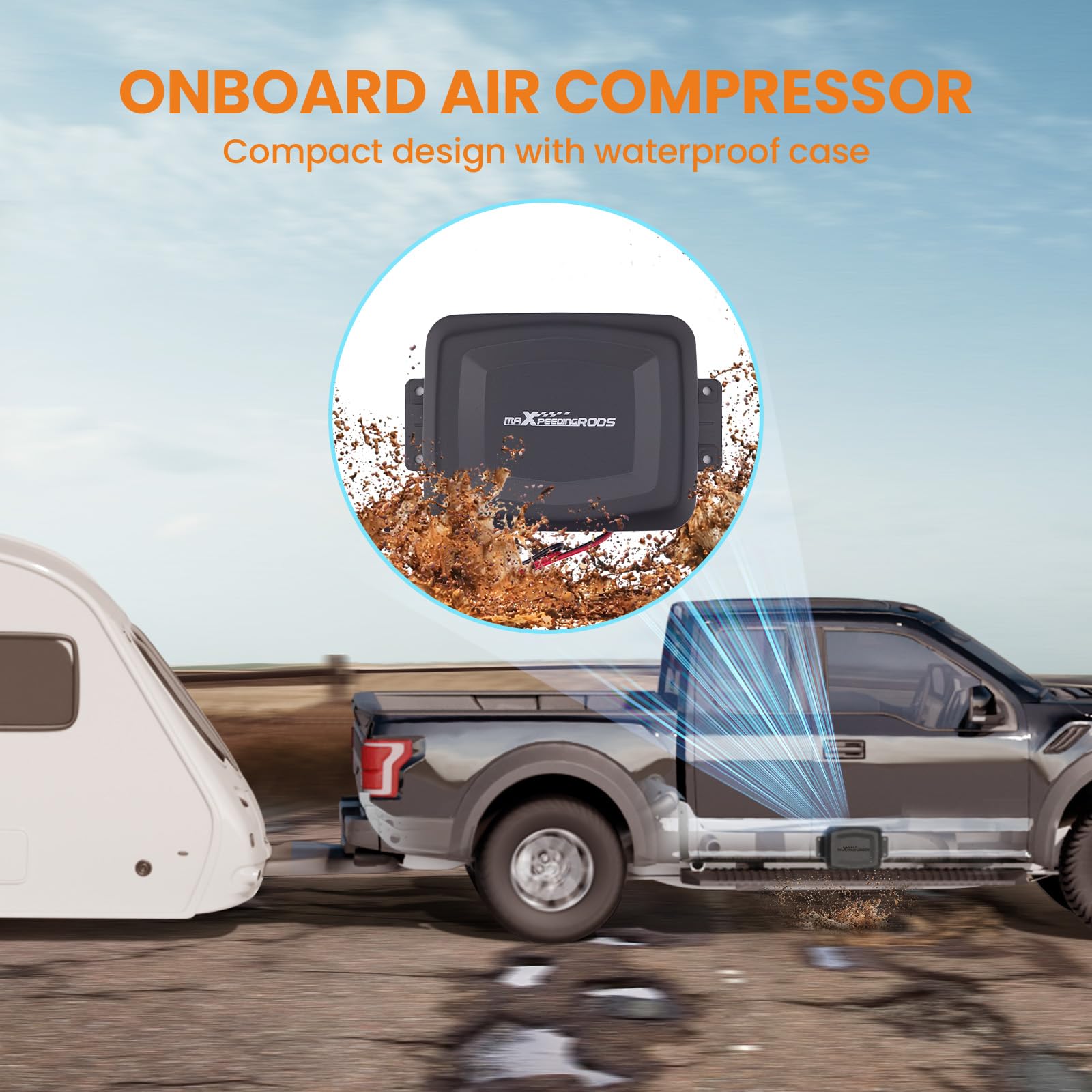 maXpeedingrods size comparison with hand showing compact footprint and space-saving benefit