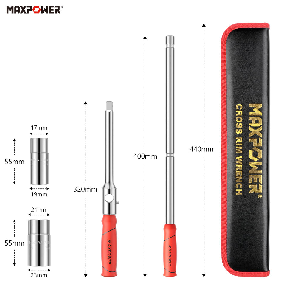 MAXPOWER detachable parts neatly stored in box for tidy trunk organization
