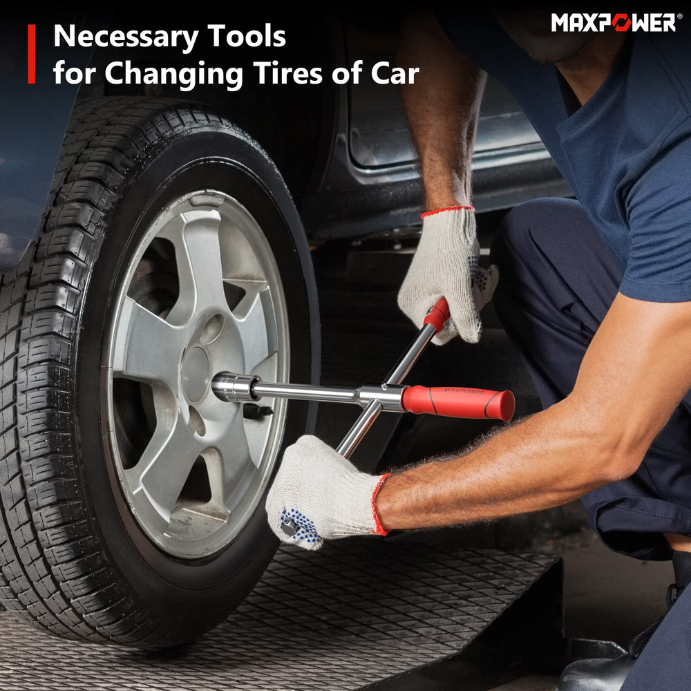 MAXPOWER set packed in car trunk as emergency kit for roadside preparedness