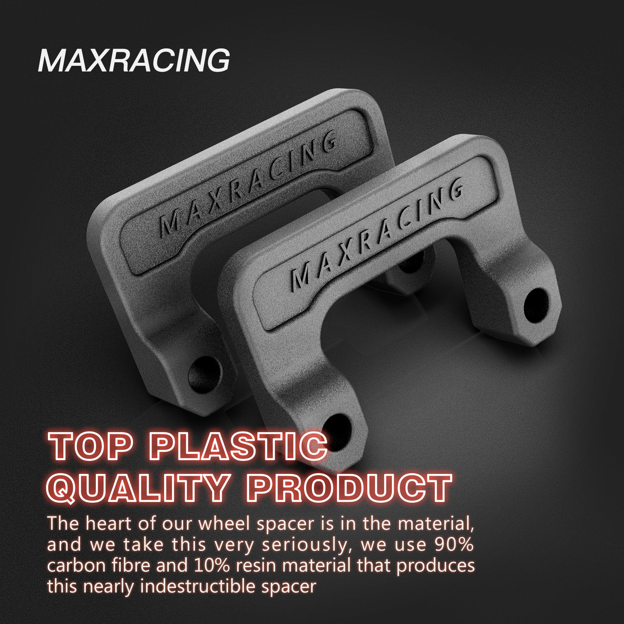 MAXRACING hardware and instructions flatlay showing included bolts and washers