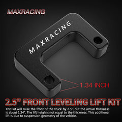 MAXRACING spacer fitted at lower control arm area for secure compatibility