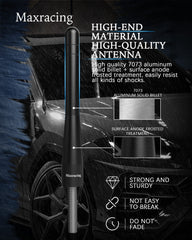 MAXRACING antenna on truck roof showing compact scale and clearance