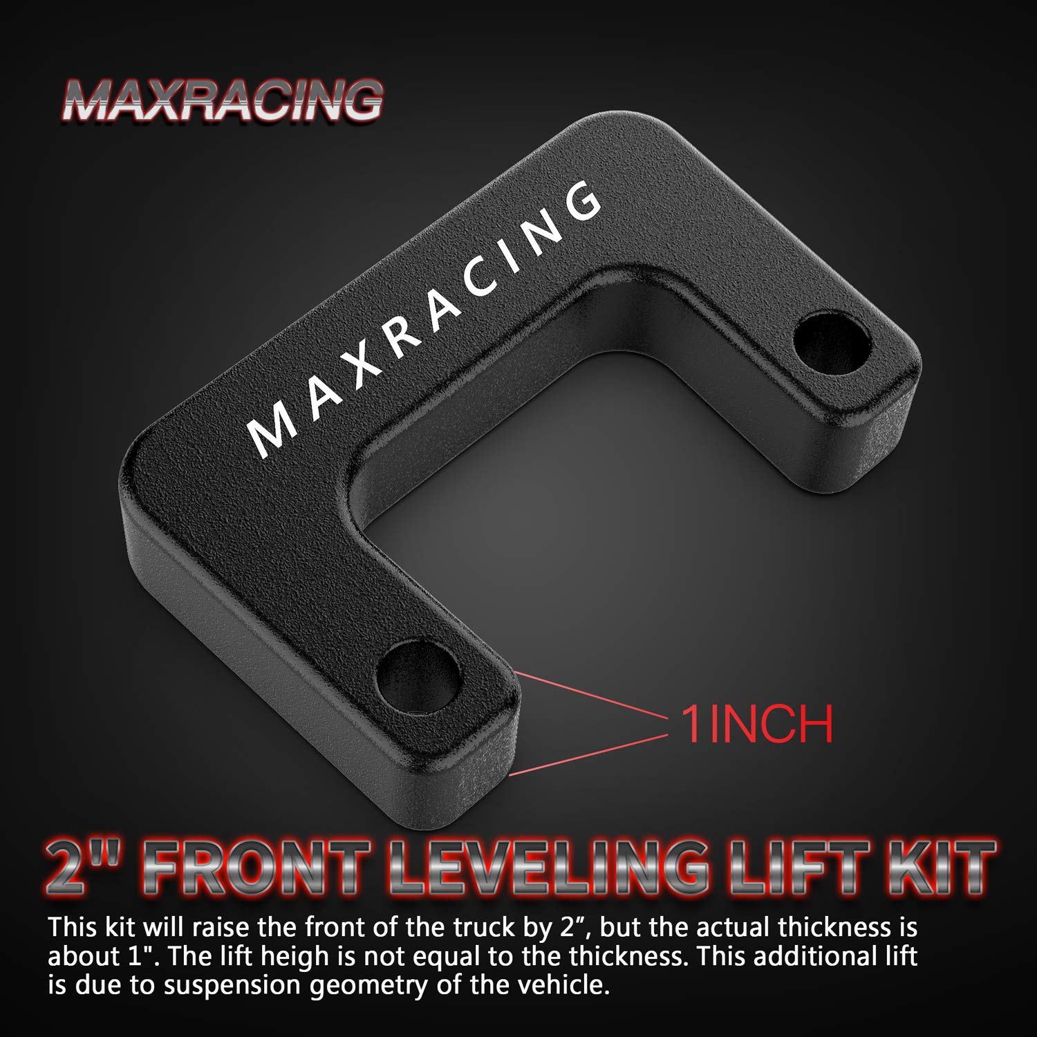 MAXRACING side profile demonstrating increased ground clearance benefit