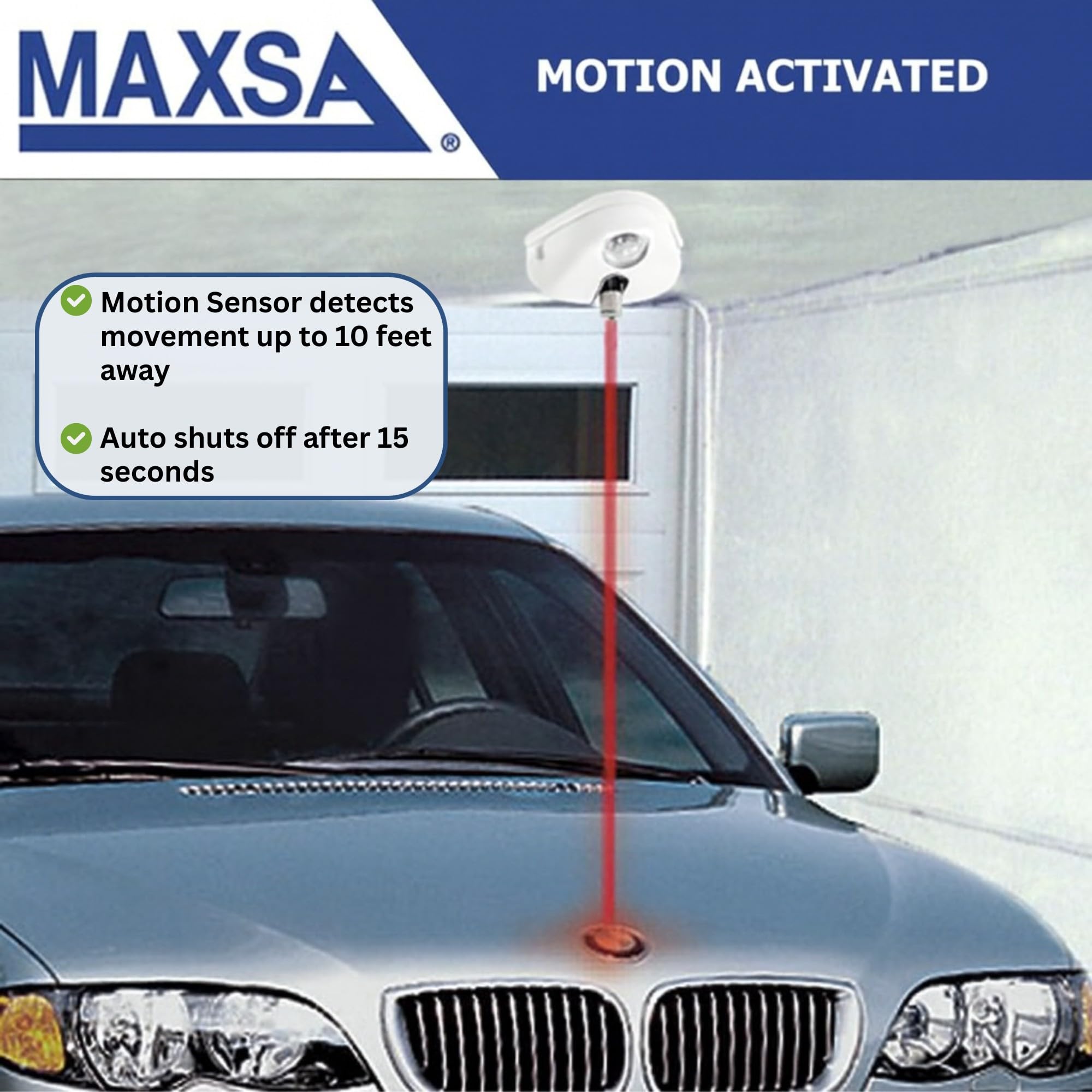 Maxsa Park Right power adapter and battery compartment view for reliable backup power