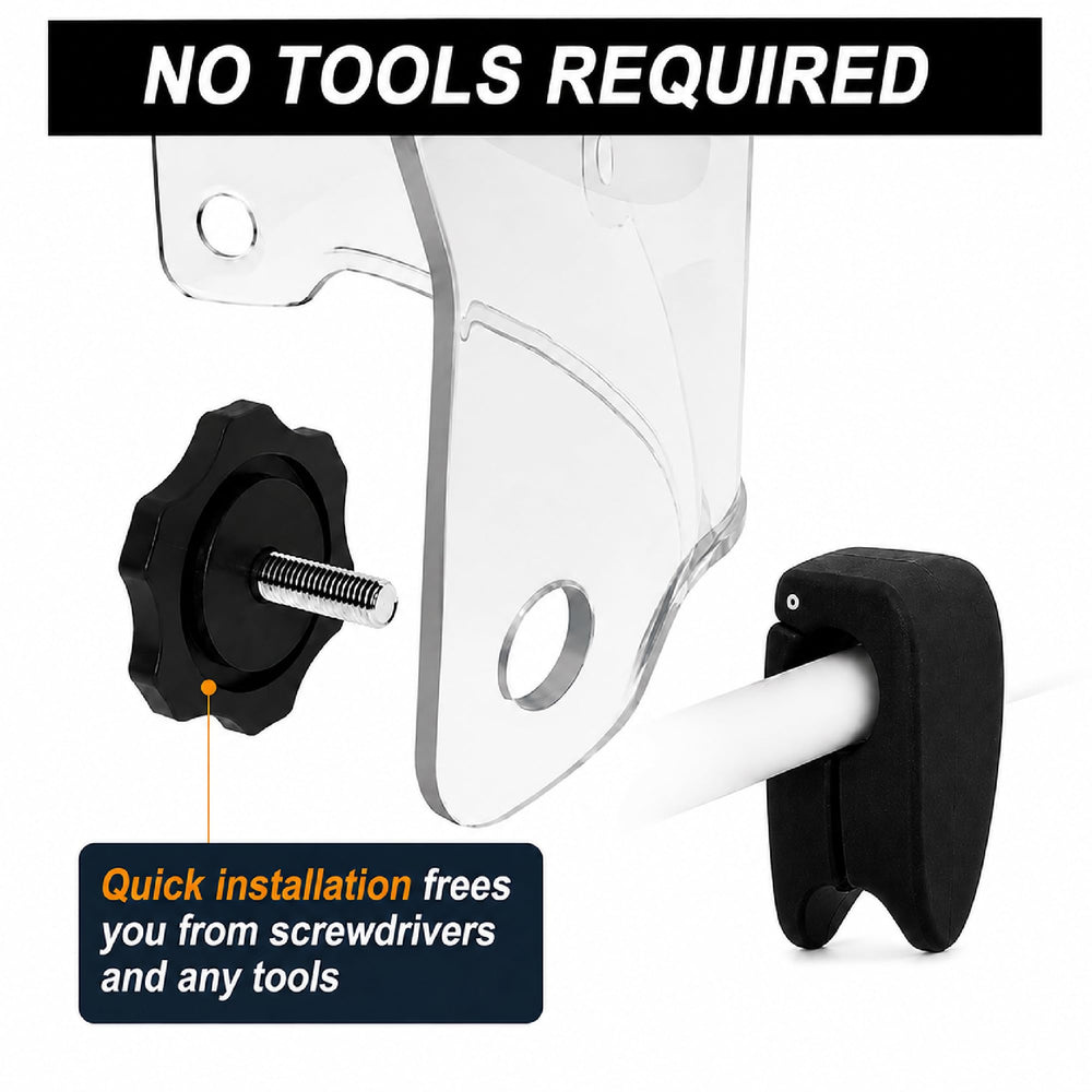 Generic packaging and accessories laid out showing included Quick Clips