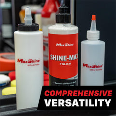 Maxshine HDPE bottle texture detail emphasizing chemical resistance and durable construction