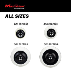 Maxshine hook-and-loop surface detail holding polishing pad securely