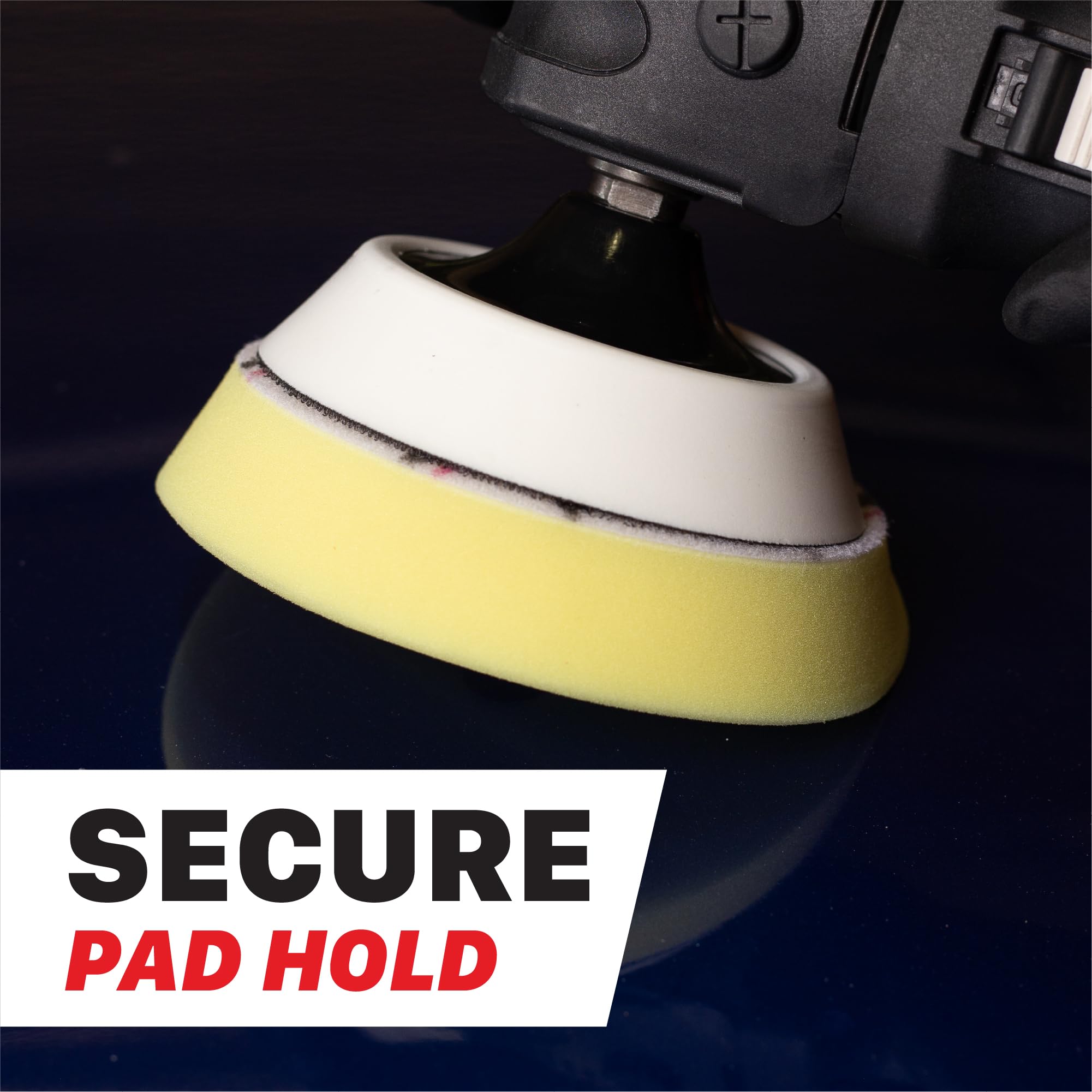 Maxshine backing pad staged with detailing bag showing professional readiness