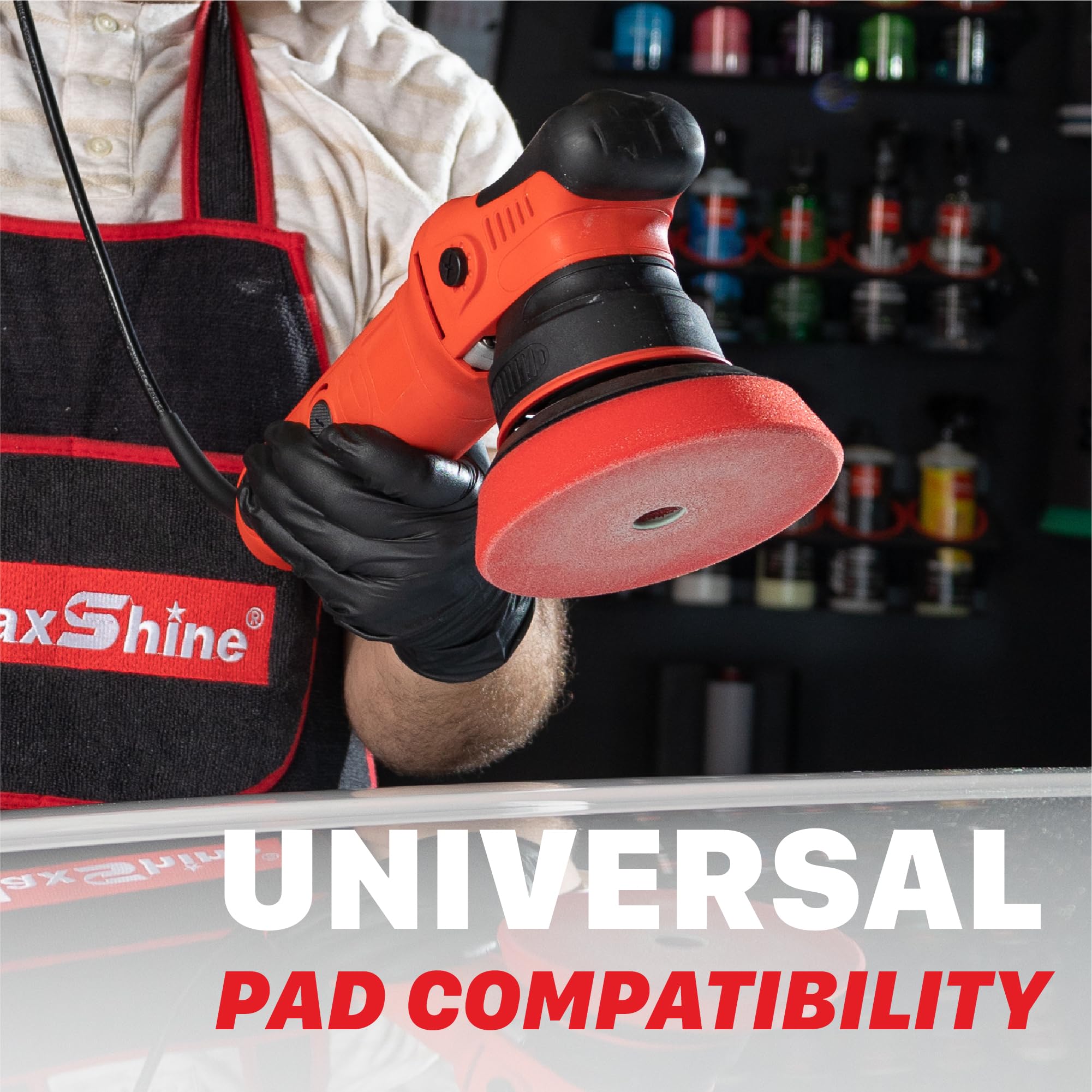Maxshine size comparison in hand illustrating compact balance and control