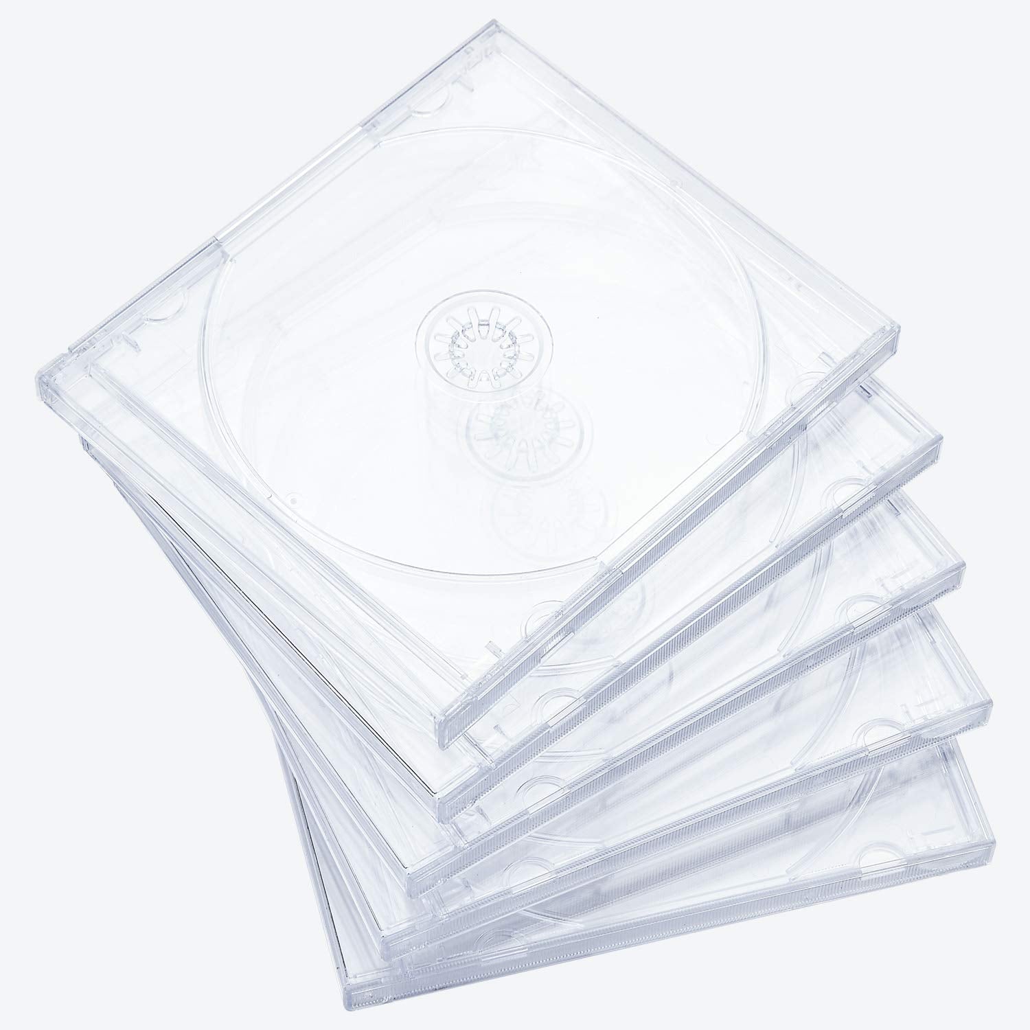 Maxtek clear jewel case front view showing transparent protection and artwork visibility