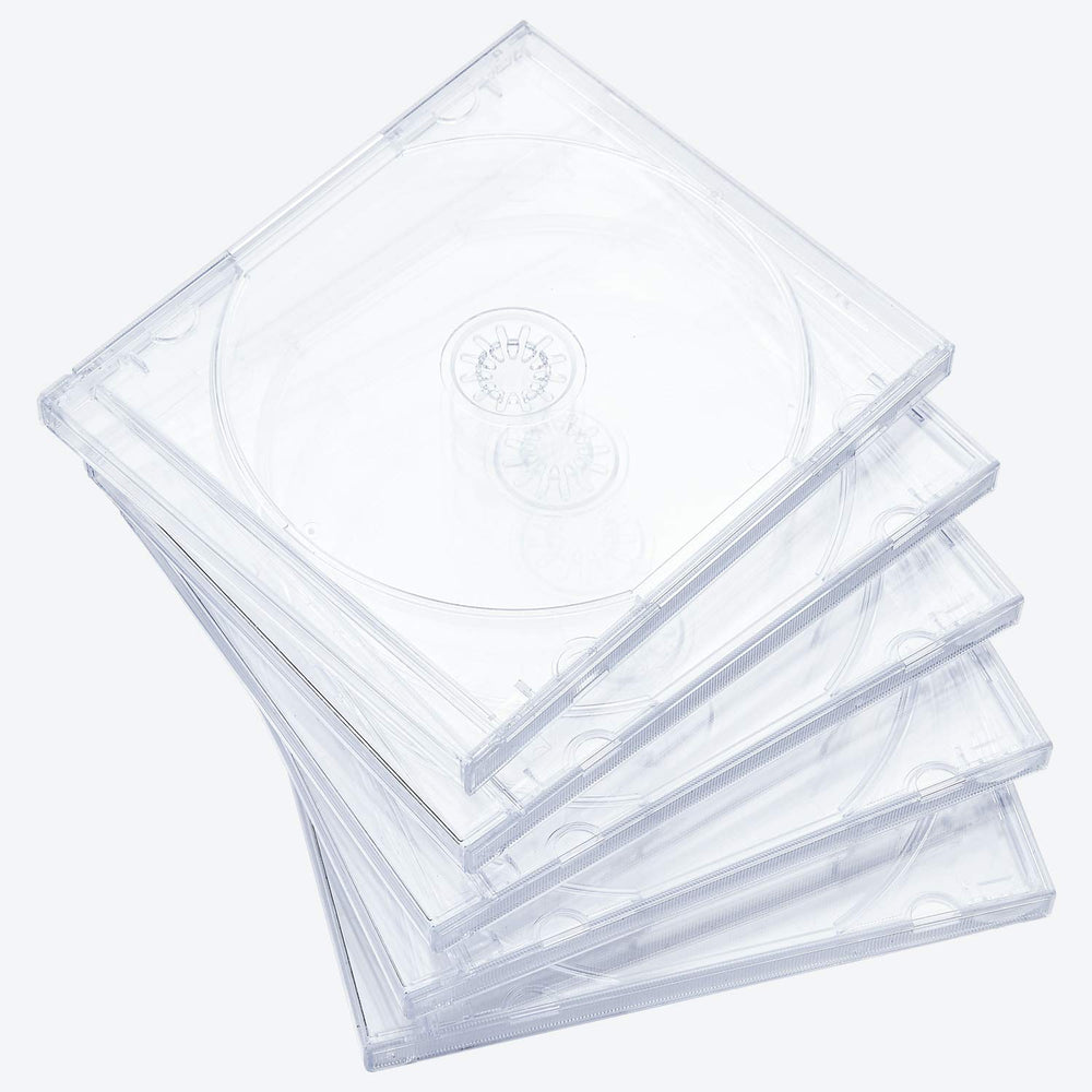 Maxtek clear jewel case front view showing transparent protection and artwork visibility