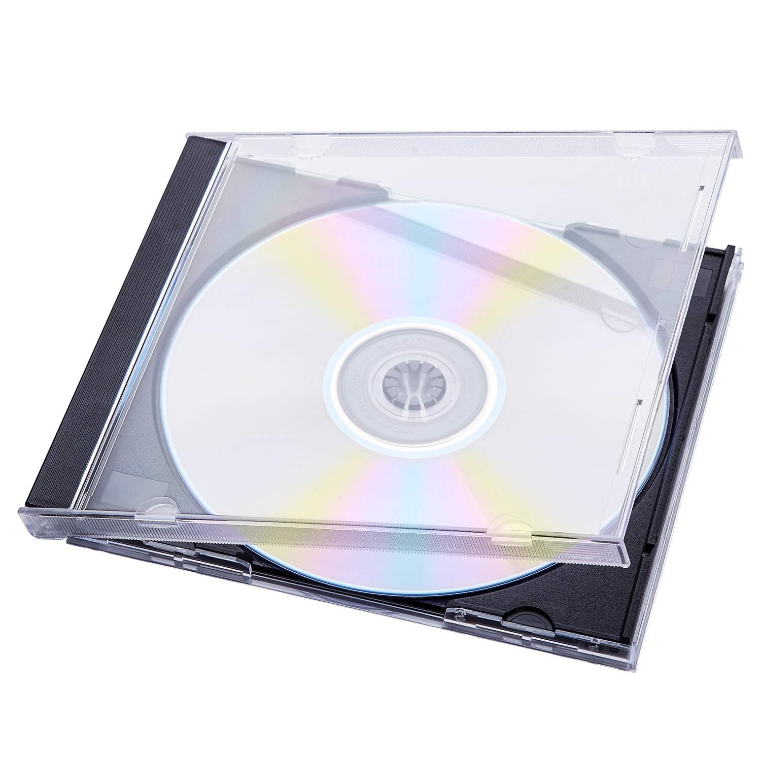 Maxtek jewel case insert detail displaying clip slots for secure artwork placement