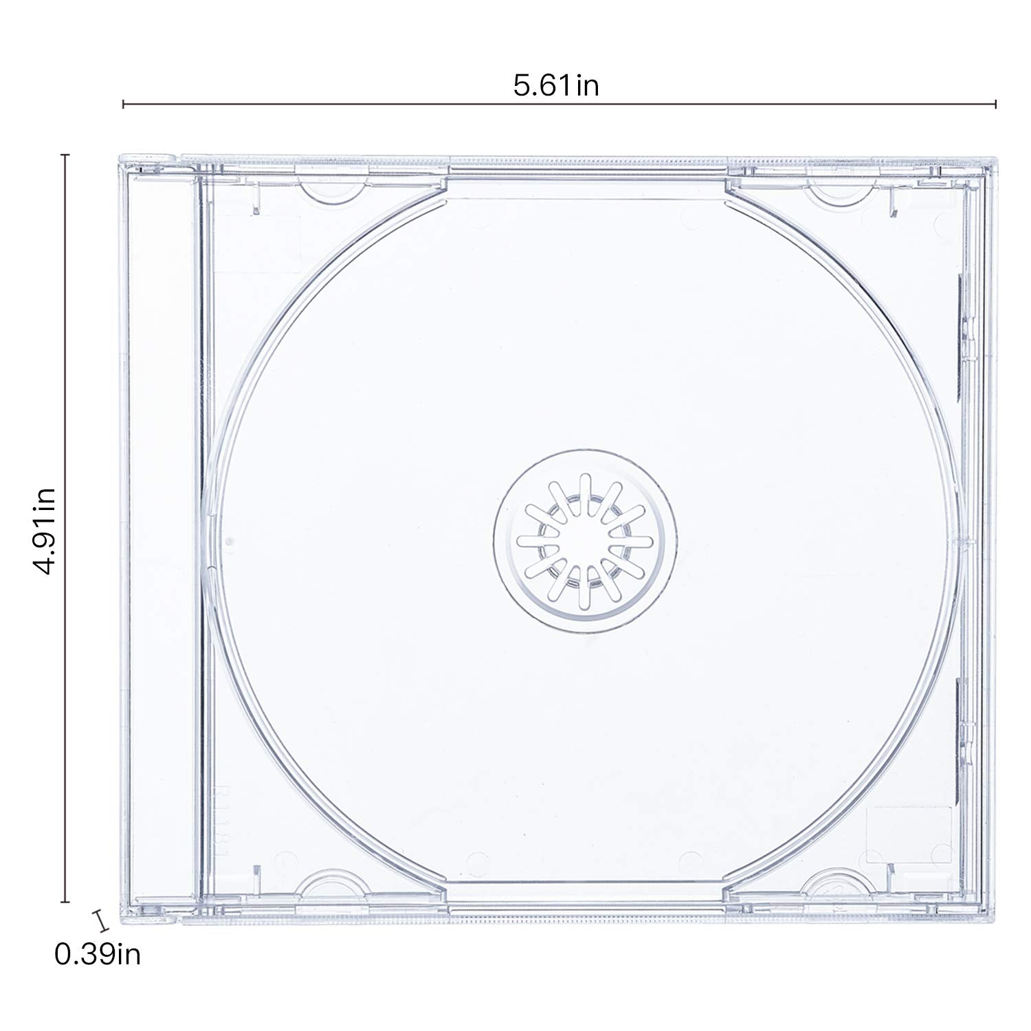 Maxtek tray closeup detail showing hub grip and tray durability for secure disc hold