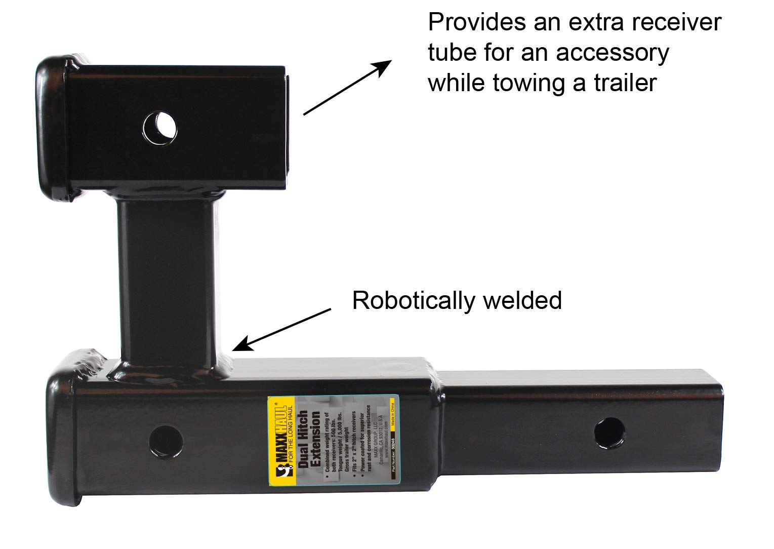 MAXXHAUL 50248 upper receiver detail showing accessory-ready design and secure fit