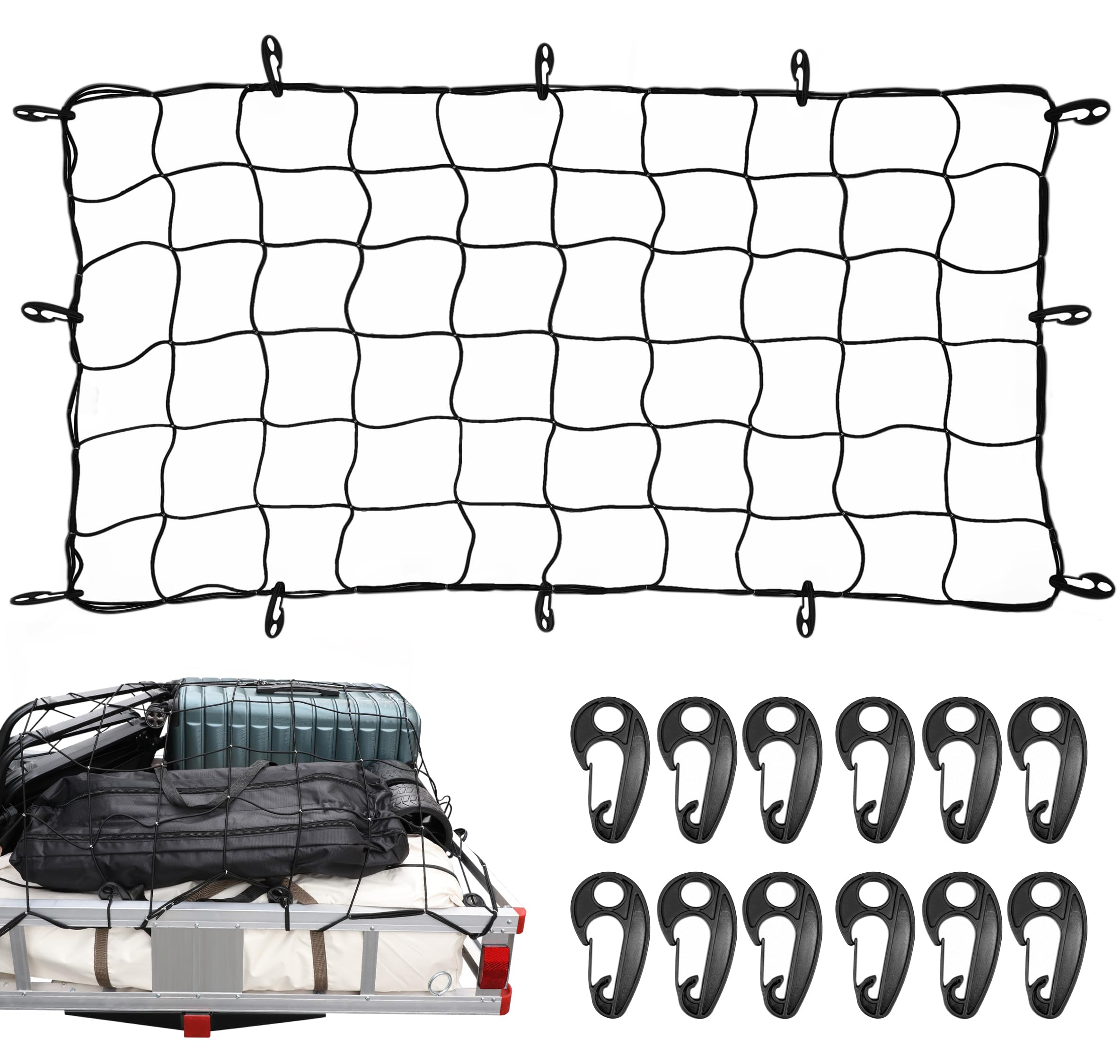 MAXXHAUL front view on truck bed showing broad secure coverage and stability
