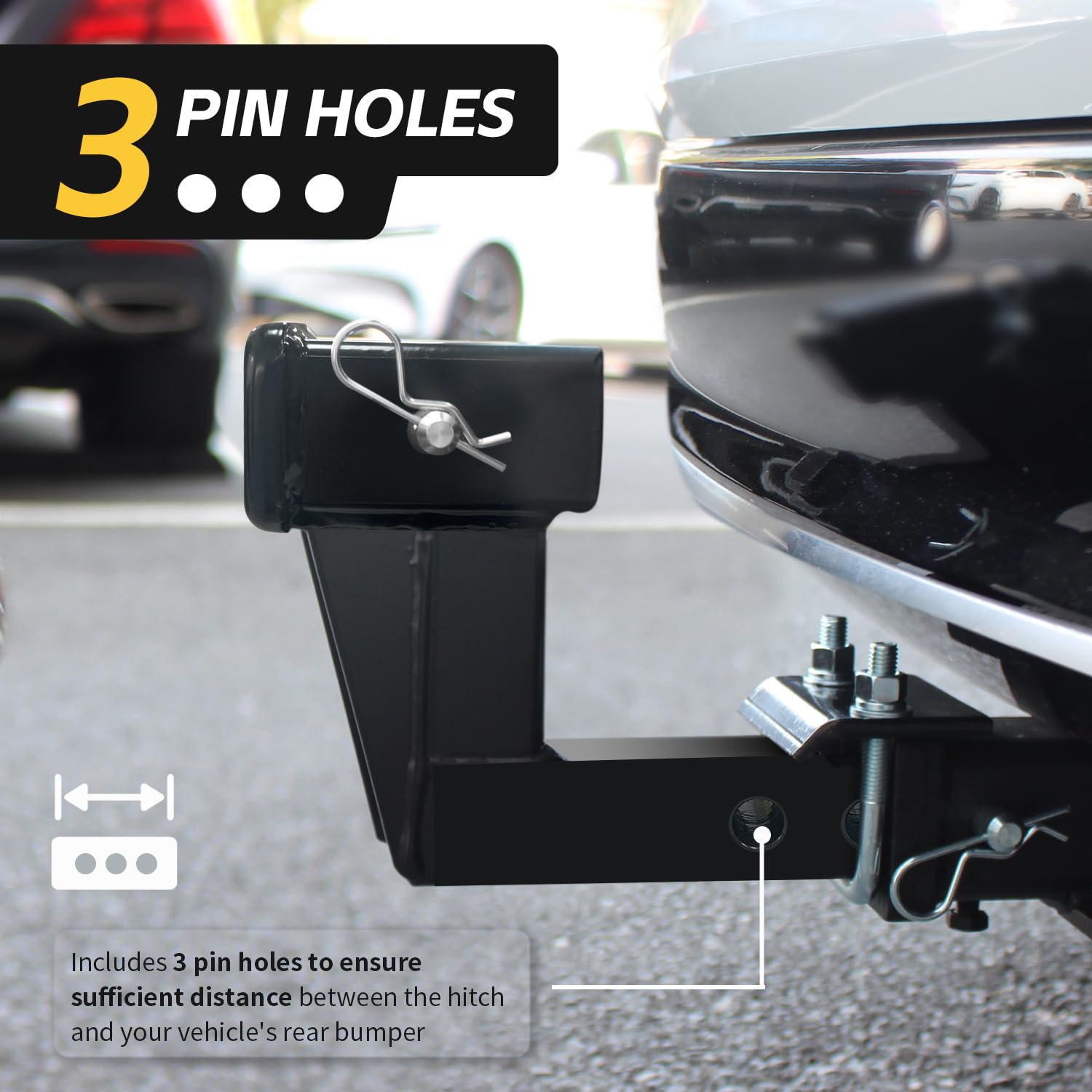 MAXXHAUL installed with bike rack demonstrating improved cargo clearance