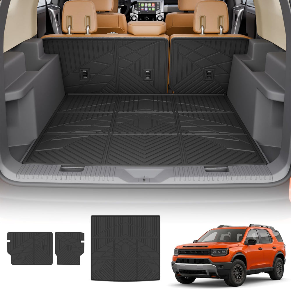 Maxzina trunk mat front view showing perfect fit and protection