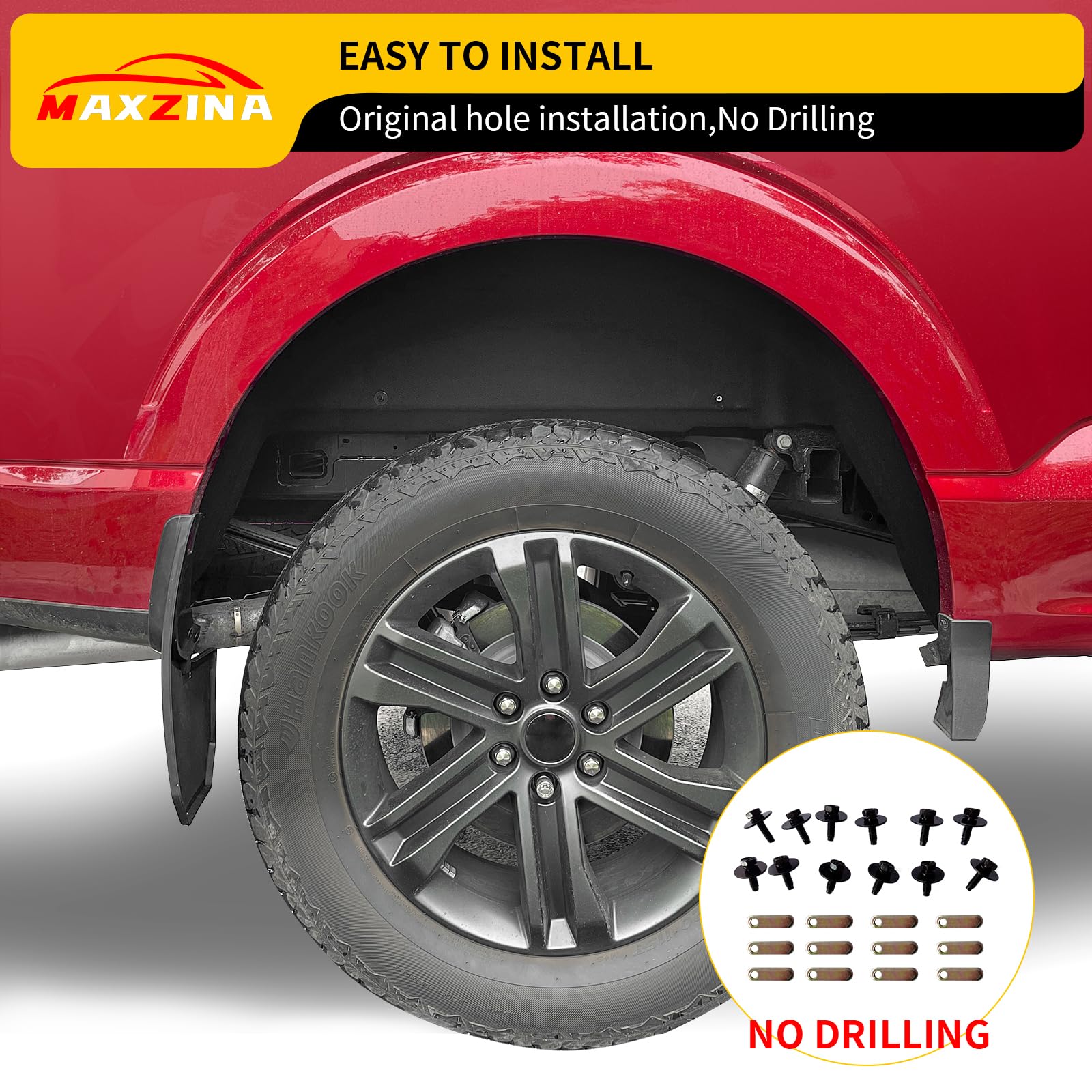 Maxzina instruction label and QR code showing easy installation guidance