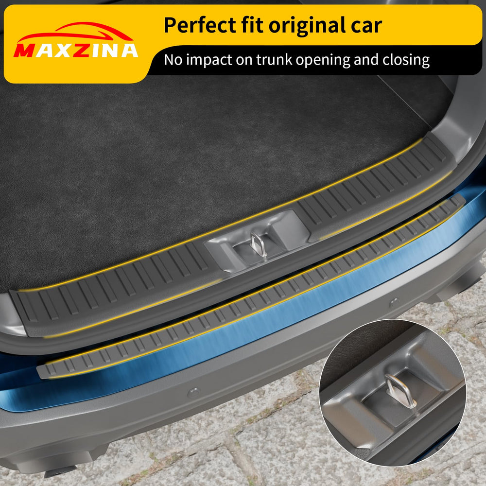 Maxzina protector installed side angle demonstrating seamless bumper coverage