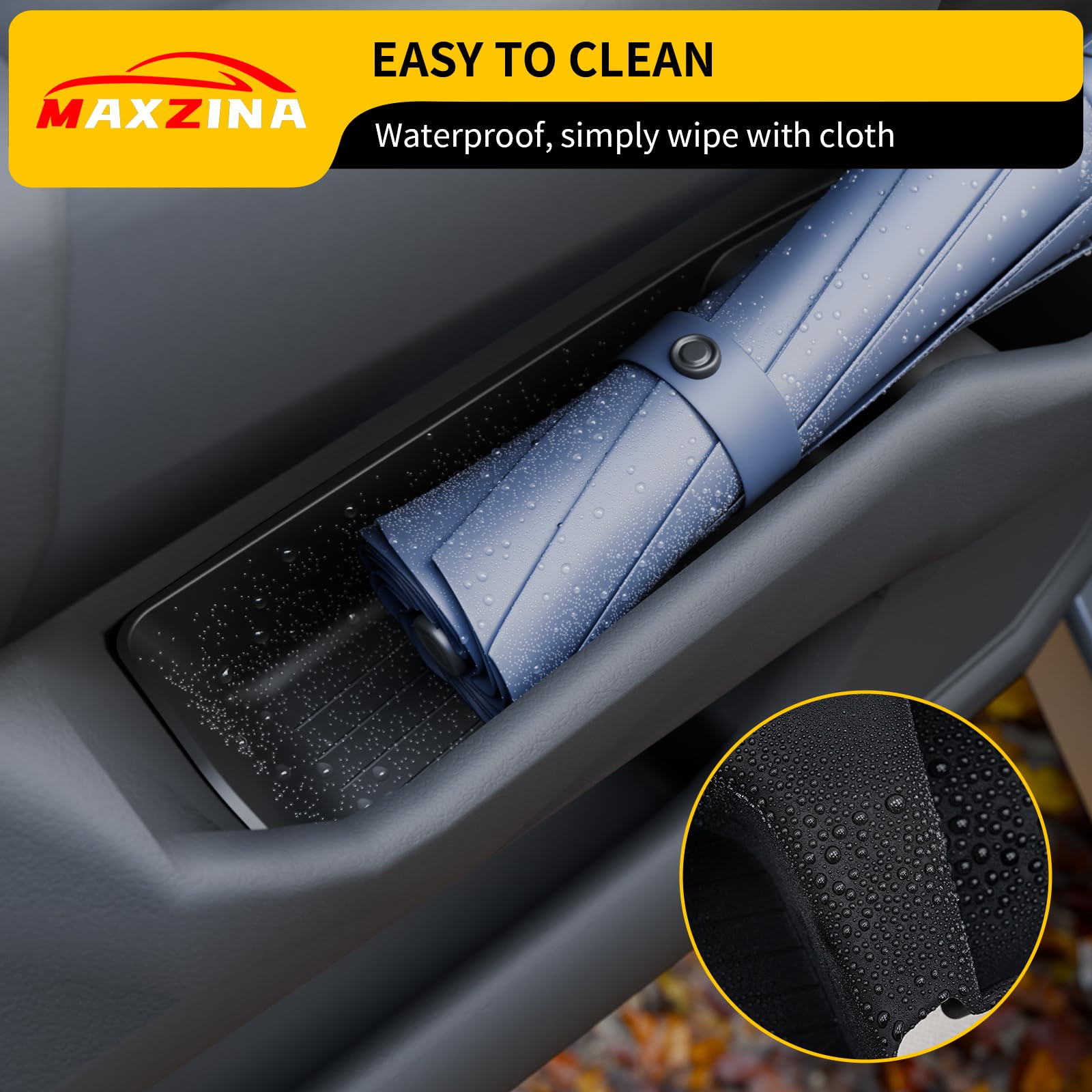 Maxzina removed from pocket for easy cleaning and maintenance