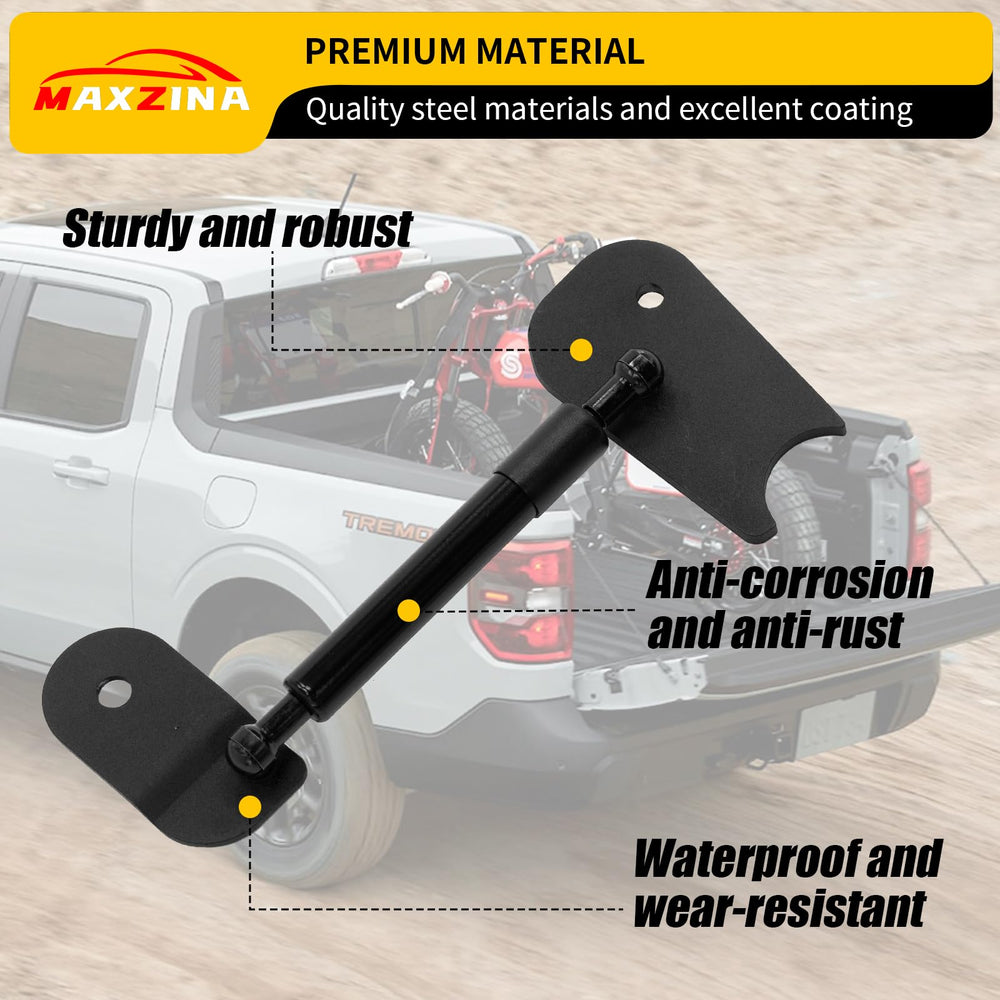 Maxzina installed on Ford Maverick demonstrating smoother, quieter tailgate operation