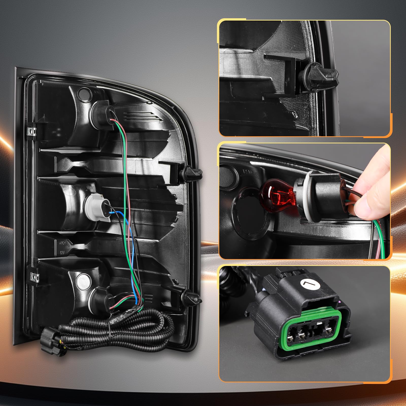 MAYELLO reverse light socket detail emphasizing correct bulb compatibility