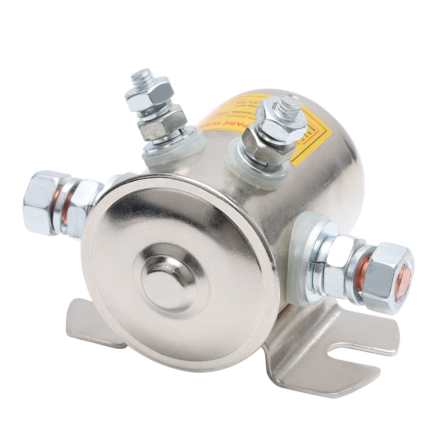MaySpare front view of solenoid showing compact starter assembly and fit
