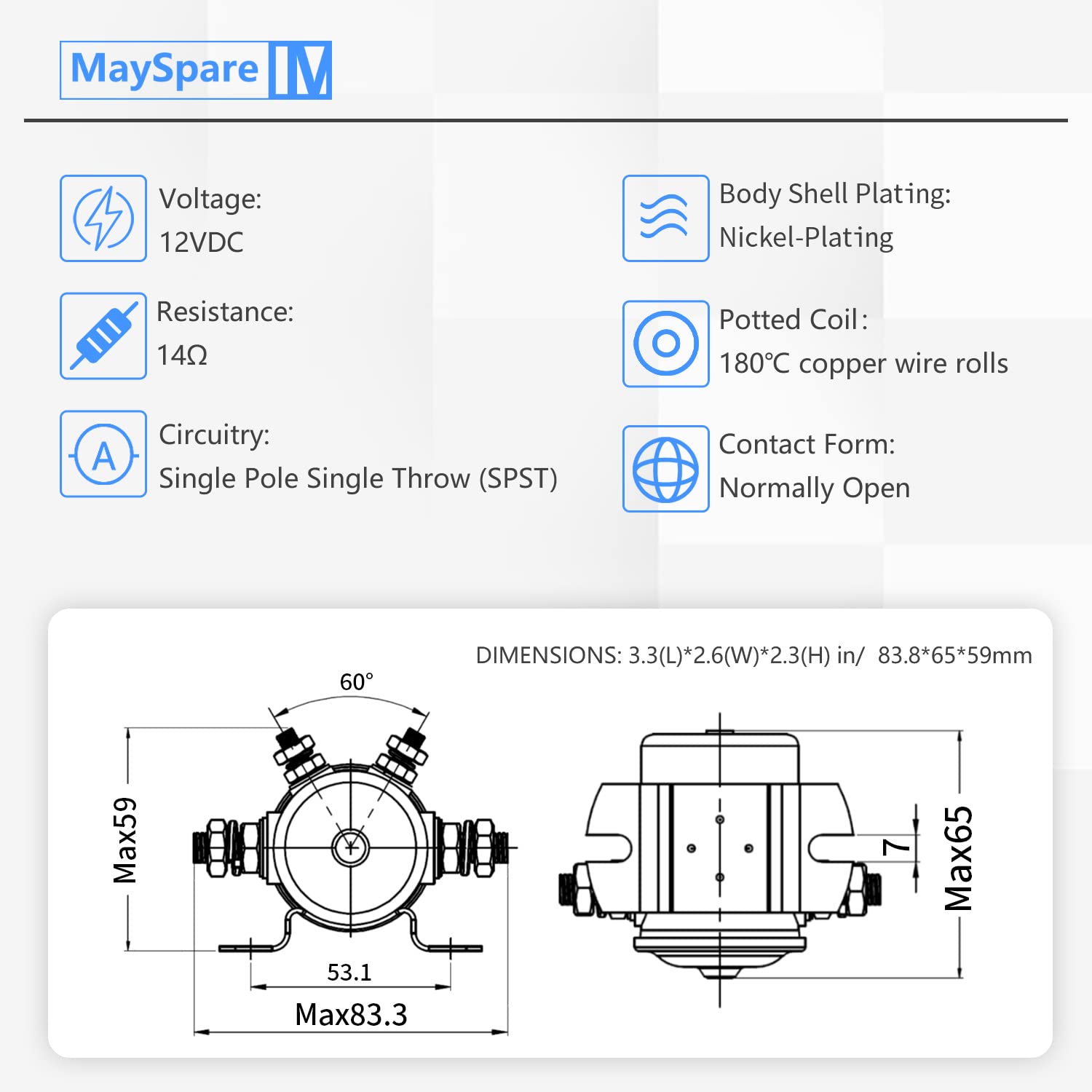 MaySpare nickel-plated cover close-up resisting corrosion and wear