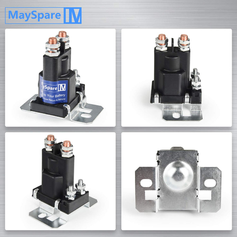 MaySpare relay with supplied terminals and insulated red caps for safe wiring
