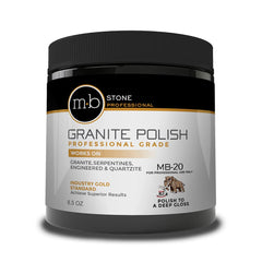 MB Stone jar close-up displaying MB-20 cream texture and polishing power