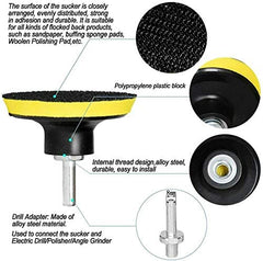 MB Stone pad driver attached to drill illustrating fast professional application