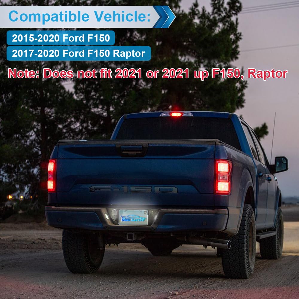 MbuyDIY truck at night with illuminated plate for safer rear visibility