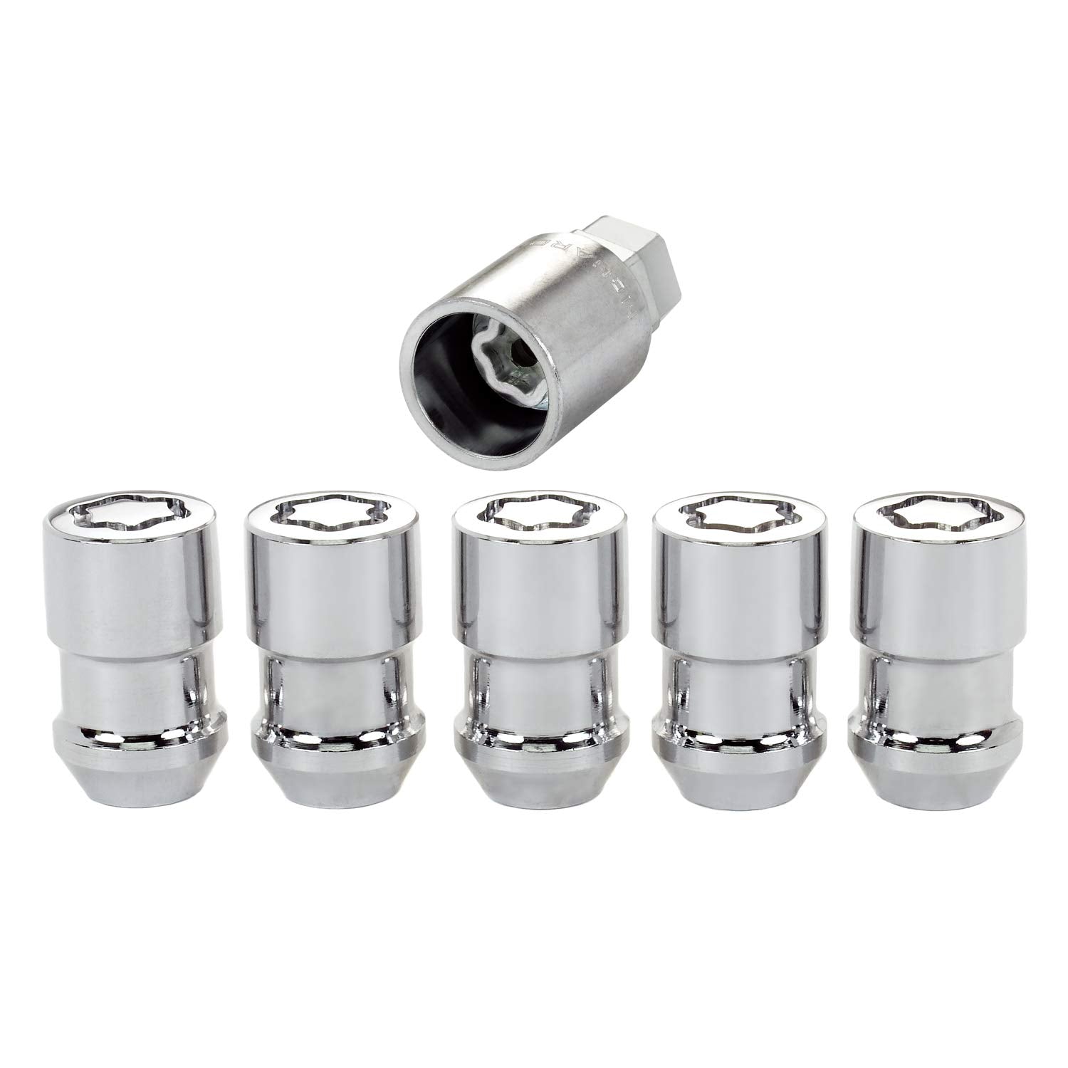 McGard key and lock close-up showing steel collar for easy alignment and removal