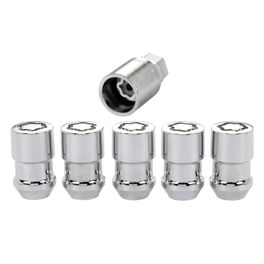 McGard key and lock close-up showing steel collar for easy alignment and removal