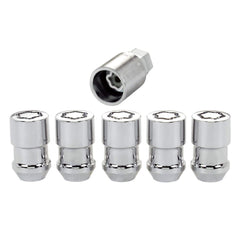 McGard key and lock close-up showing steel collar for easy alignment and removal