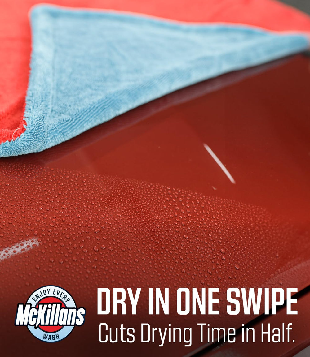McKillans close-up twisted-loop microfibre texture offering superior absorption