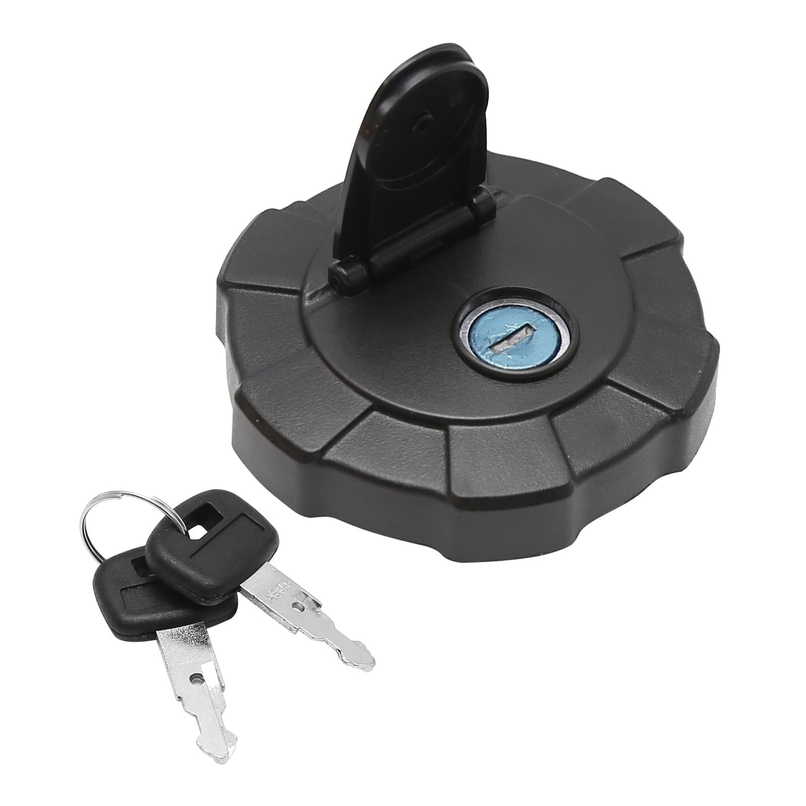 MDEOOSKY fuel cap front view showing secure seal benefit