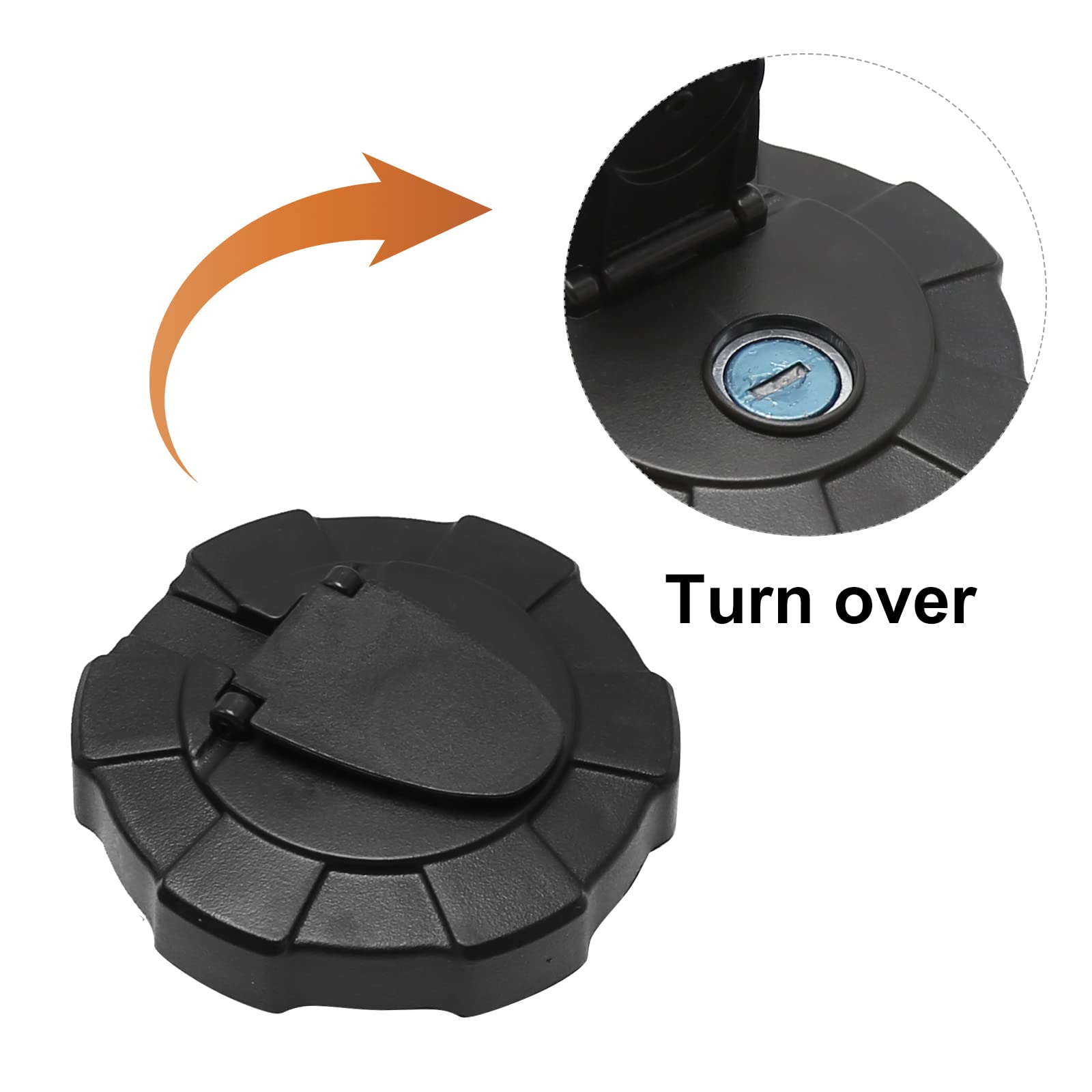 MDEOOSKY fuel cap installed on Kubota tank ensuring a direct fit