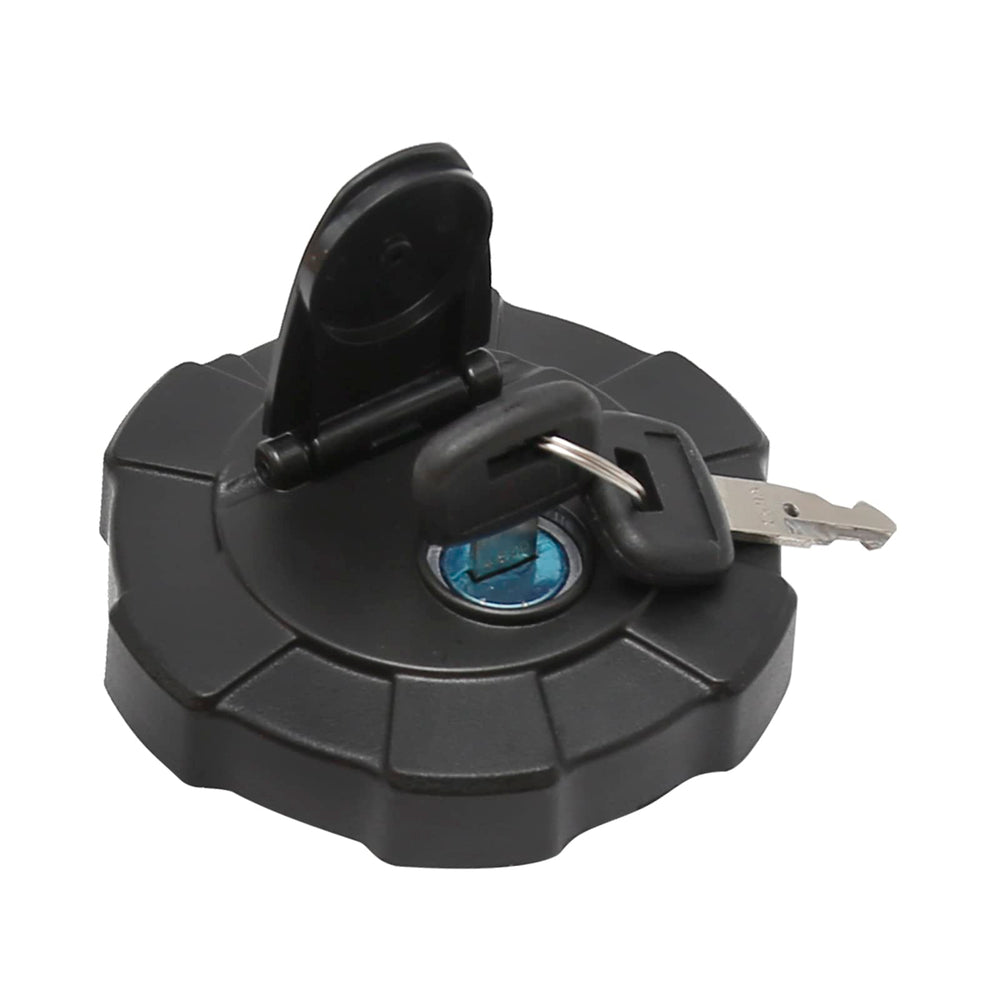 MDEOOSKY fuel cap with two keys highlighting theft deterrence