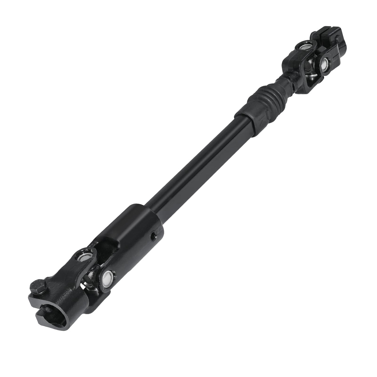 MDRIVEASY front view of steering shaft showing fit and solid construction benefit