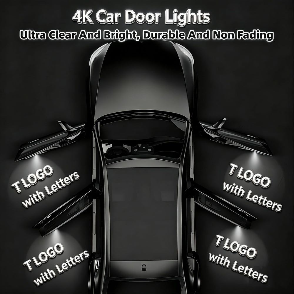 Meagkka installed on Tesla door illustrating improved entry visibility