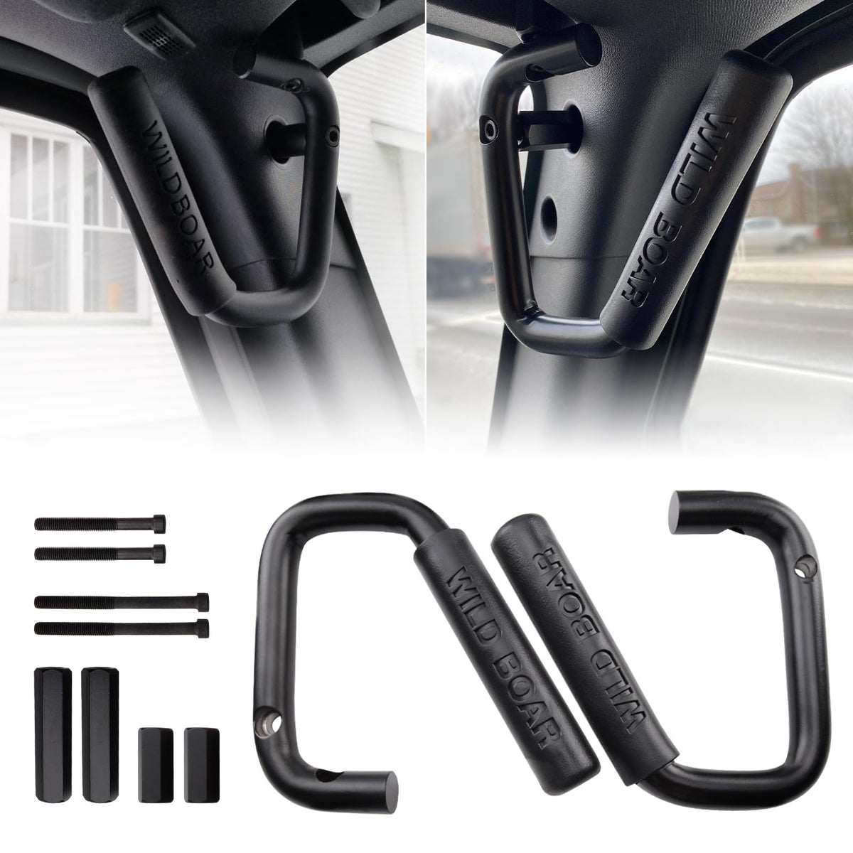 MEALAM front view of grab handle showing clean installation and durable finish