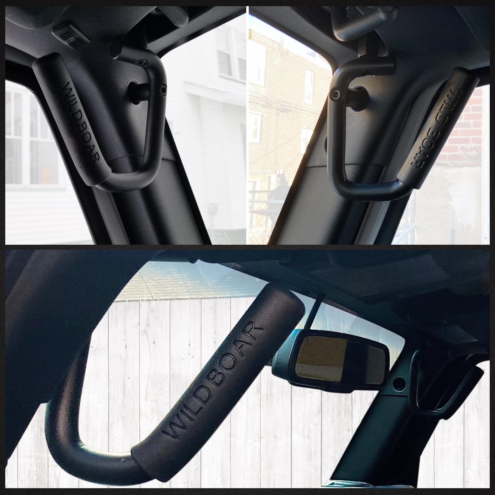 MEALAM handle in a Jeep on trail with passenger using it for steadying support