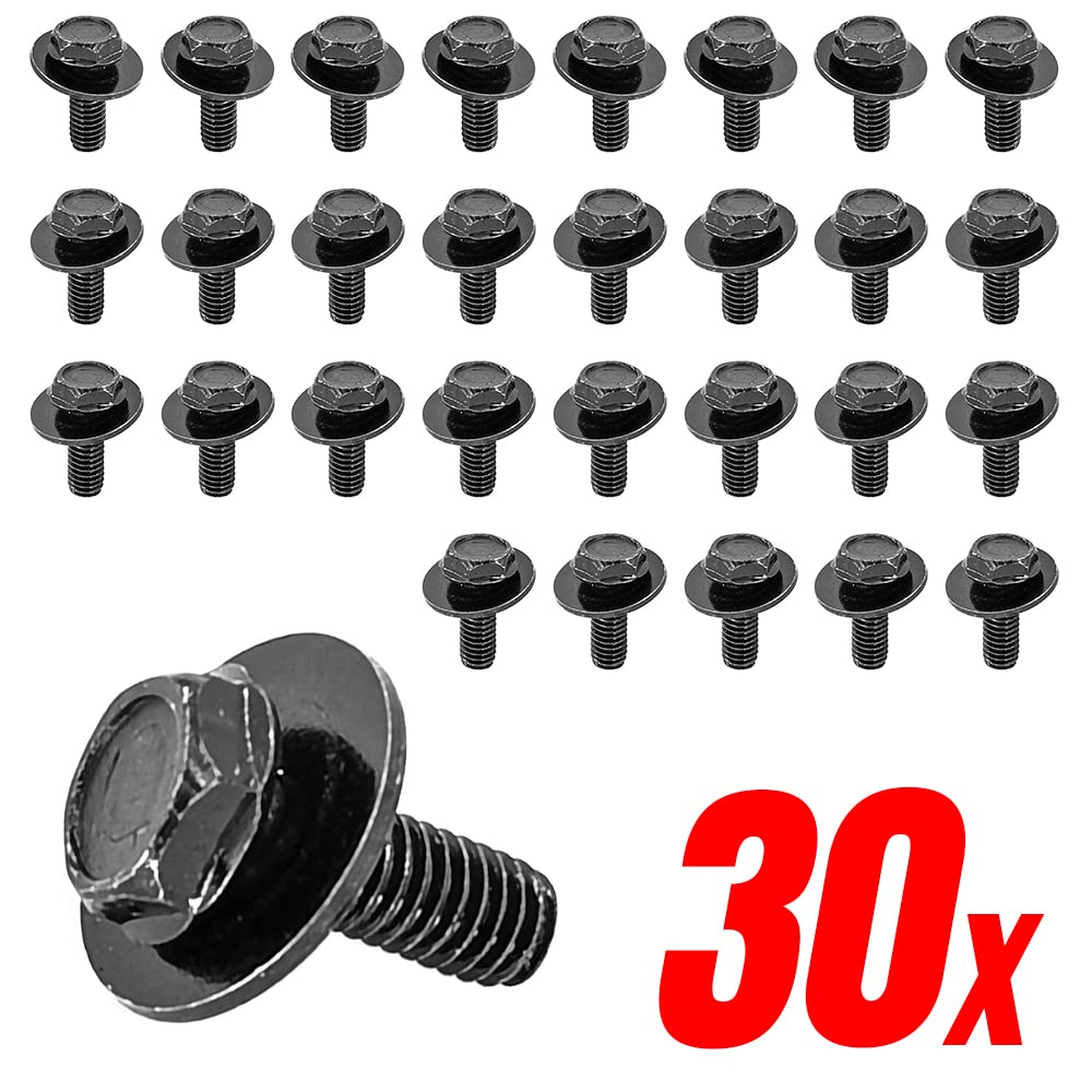 Mean Mug Auto bolts in hand for scale and clear view of M6-1.0 x 17mm size convenience