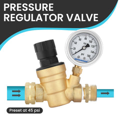 MEASUREMAN close-up of 2-inch glycerin-filled gauge dial for stable, easy-to-read pressure monitoring