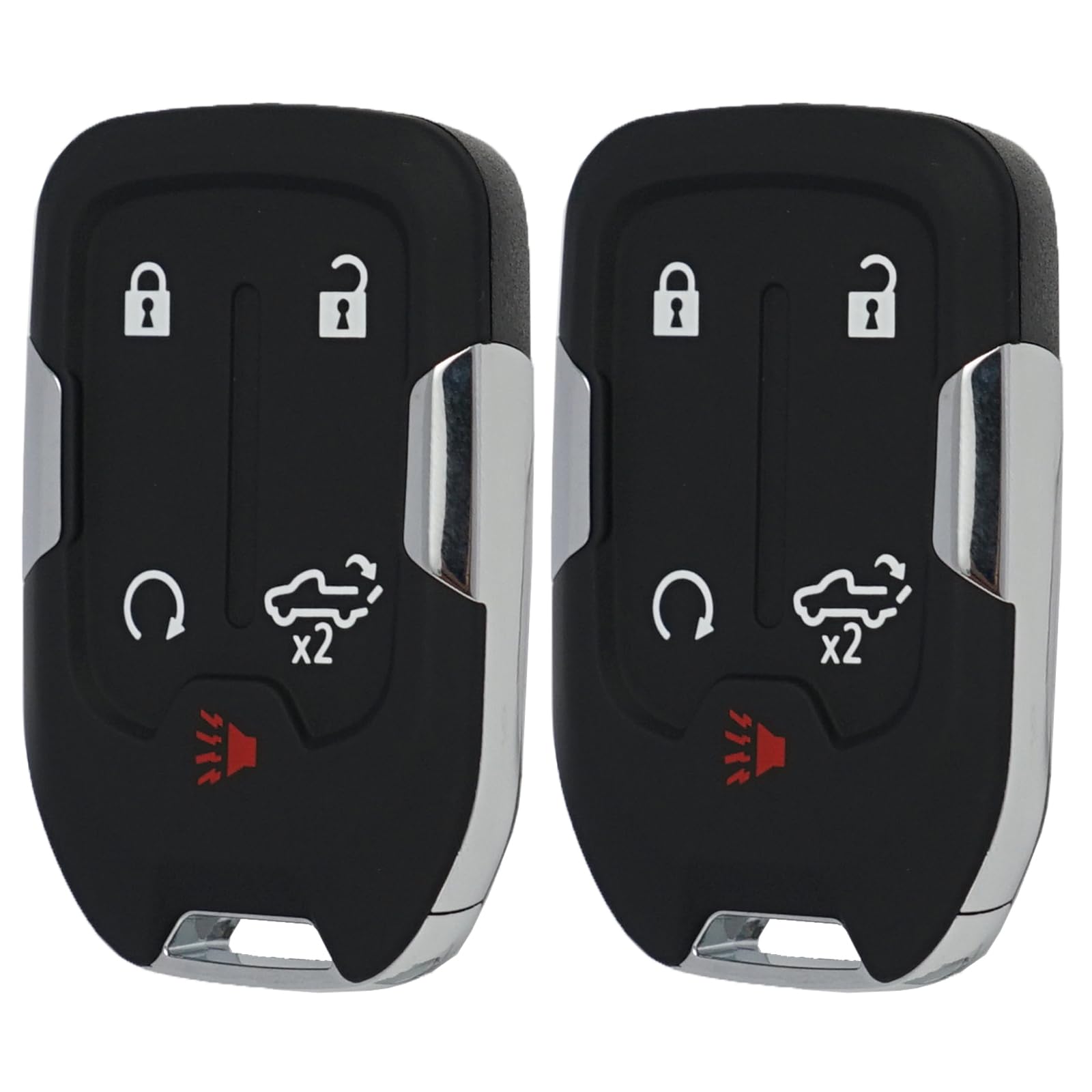 MechanMagic remote placed beside Silverado badge demonstrating vehicle fit