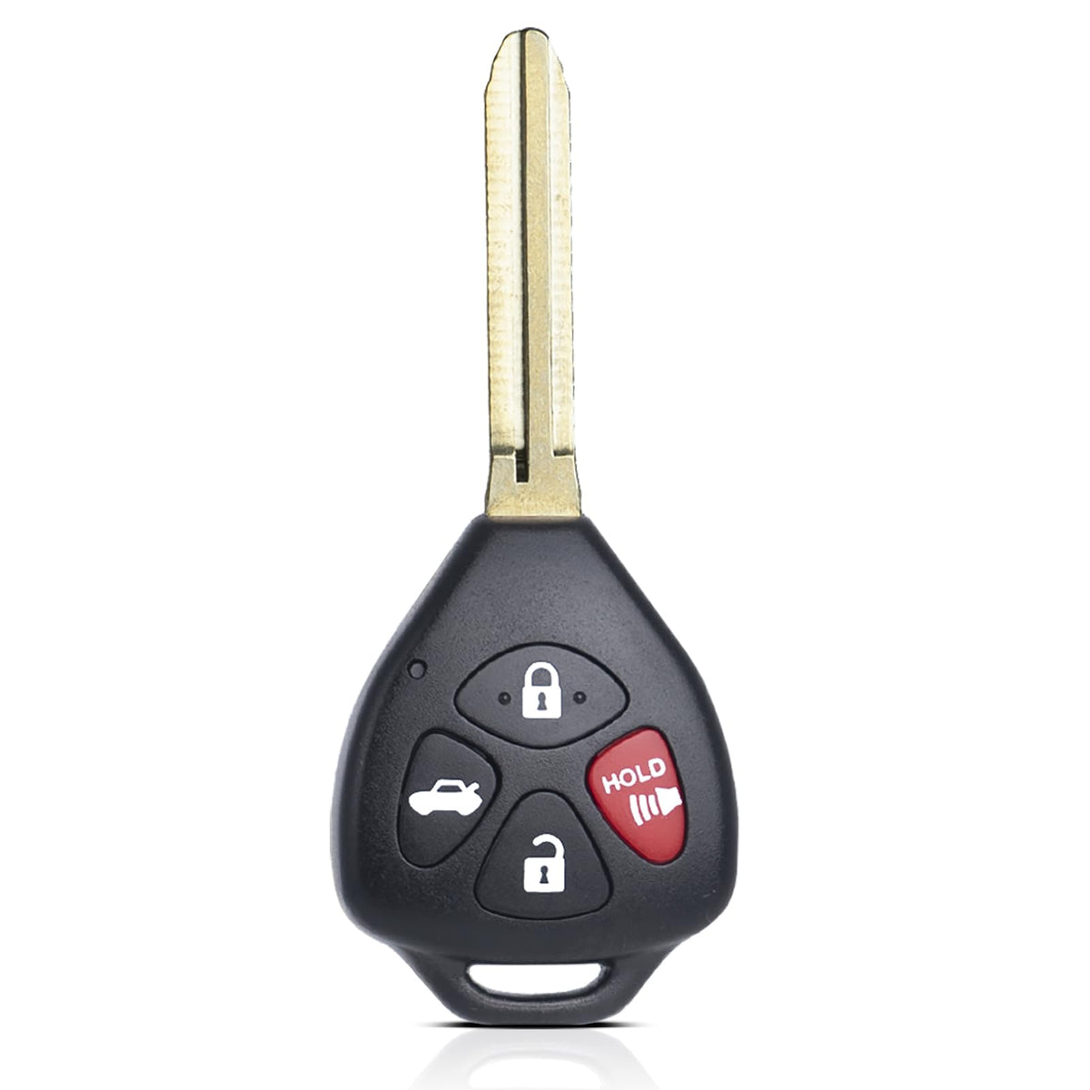MechanMagic front view of Toyota key fob replacement showing buttons and brand benefit