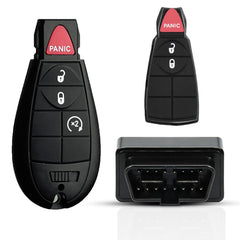 MechanMagic front view of key fob showing buttons and brand, easy replacement benefit