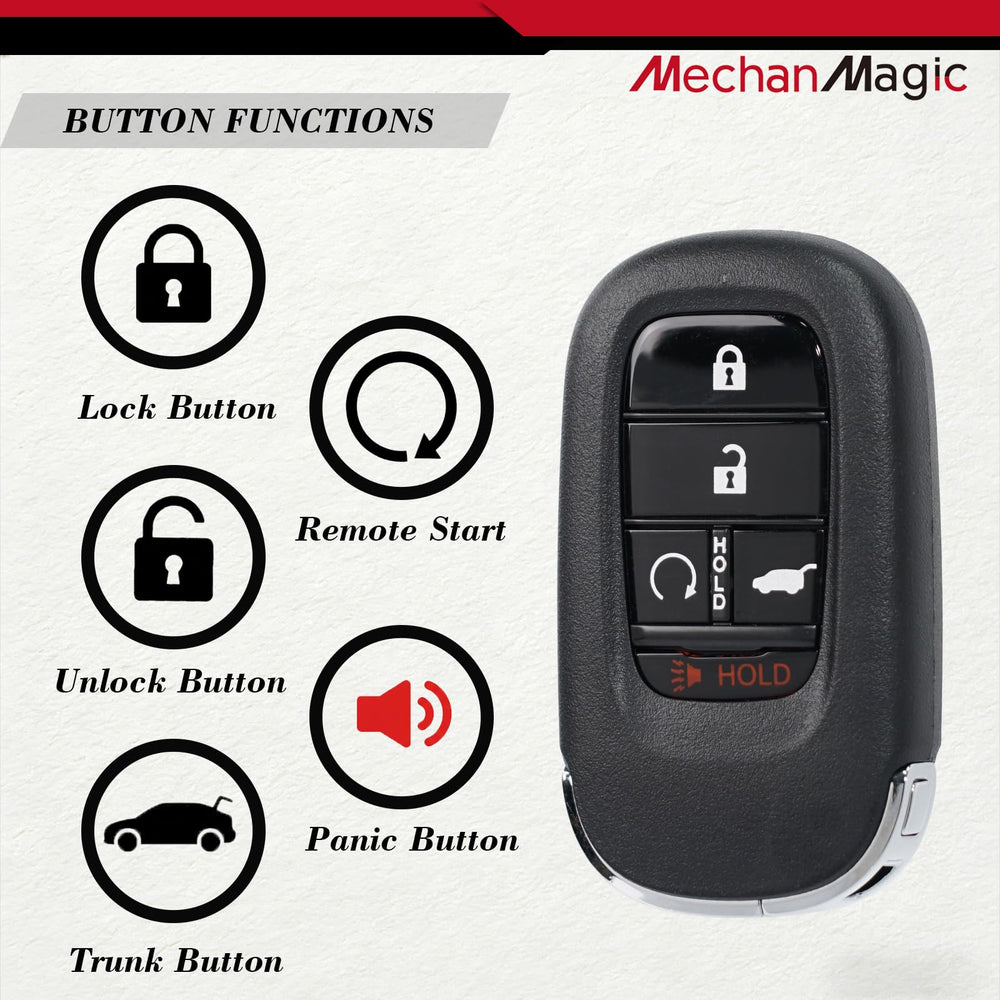 MechanMagic key fob with battery installed ready for locksmith testing